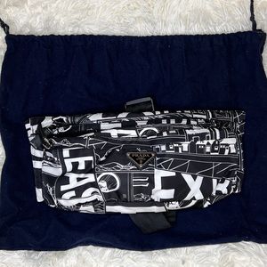 Prada Nylon Comic Print Belt Bag